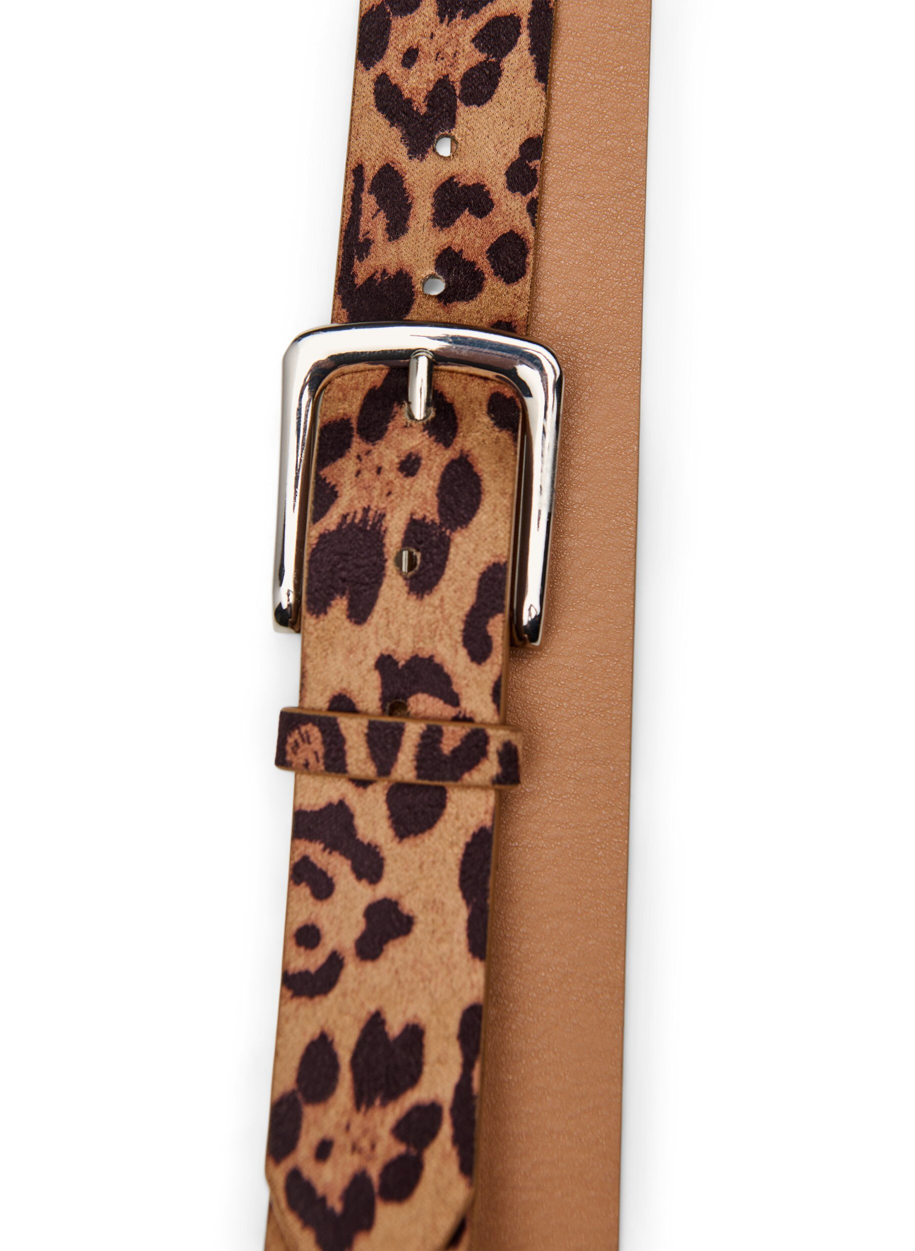 Zizzi G&uuml;rtel mit Leopardenmuster, Braun, Packshot image number 1