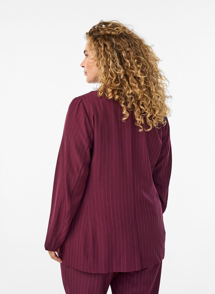 Blazer mit Taschen und Schlitzen, Rot, Model image number 2