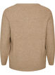 Blouse en maille chin&eacute;e avec col rond, Beige, Packshot image number 1