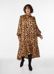 Robe &agrave; imprim&eacute; l&eacute;opard avec volants, Marron, Model image number 0