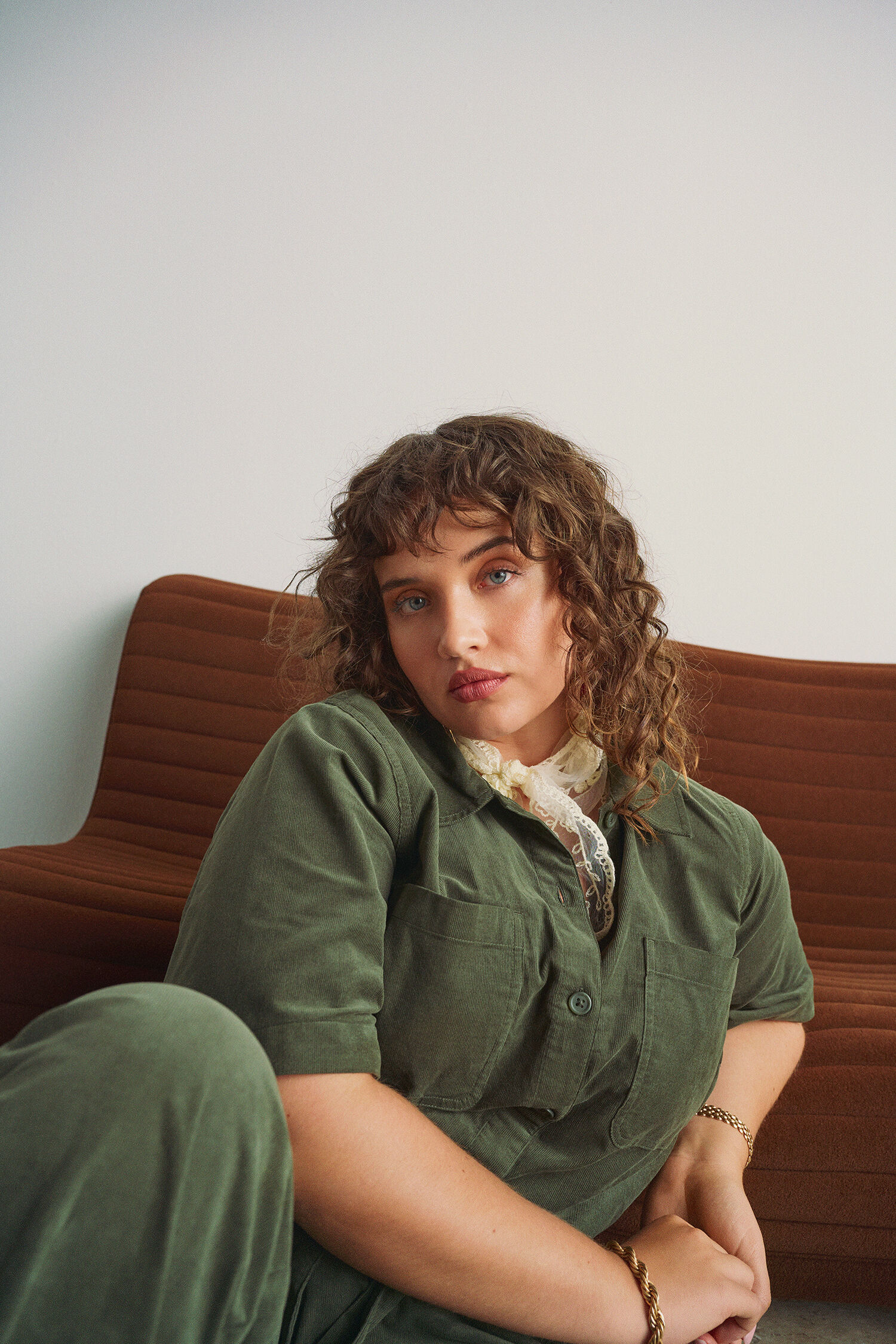 Zizzi Combinaison en velours de coton, , Model