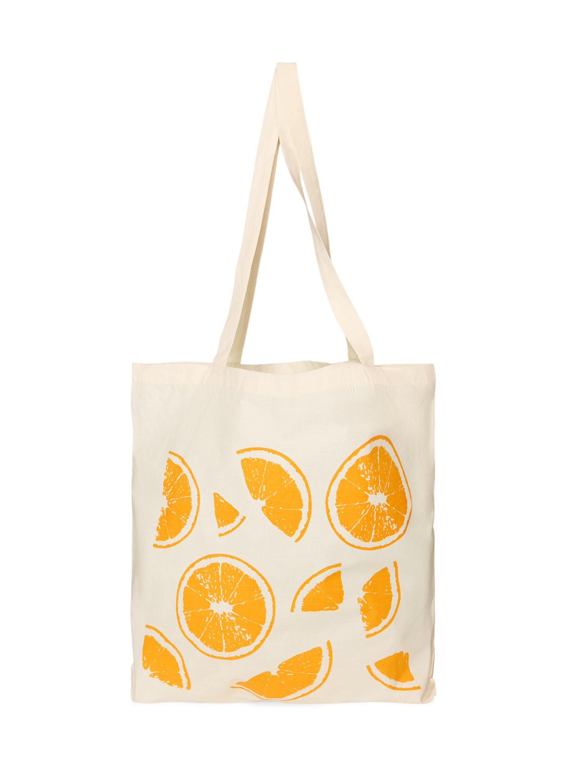 ZizziTote Bag mit Print, Orange, Packshot image number 0