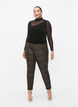  Pantalon Maddison couleur or avec poches, Black w. Gold, Model image number 0