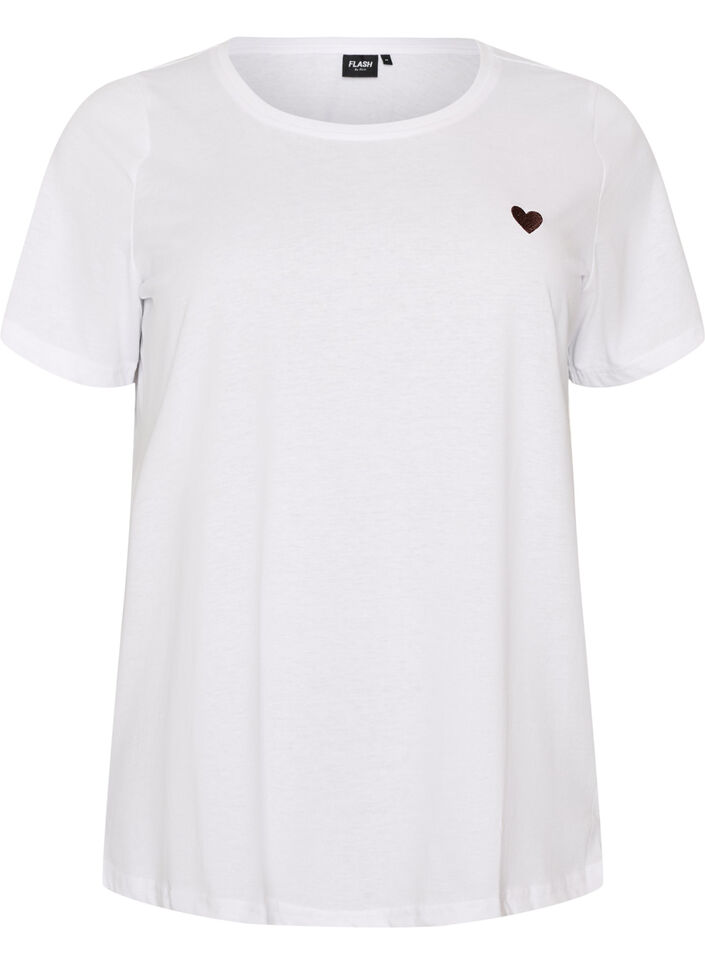 T-Shirt mit Print, Wei&szlig;, Packshot image number 0