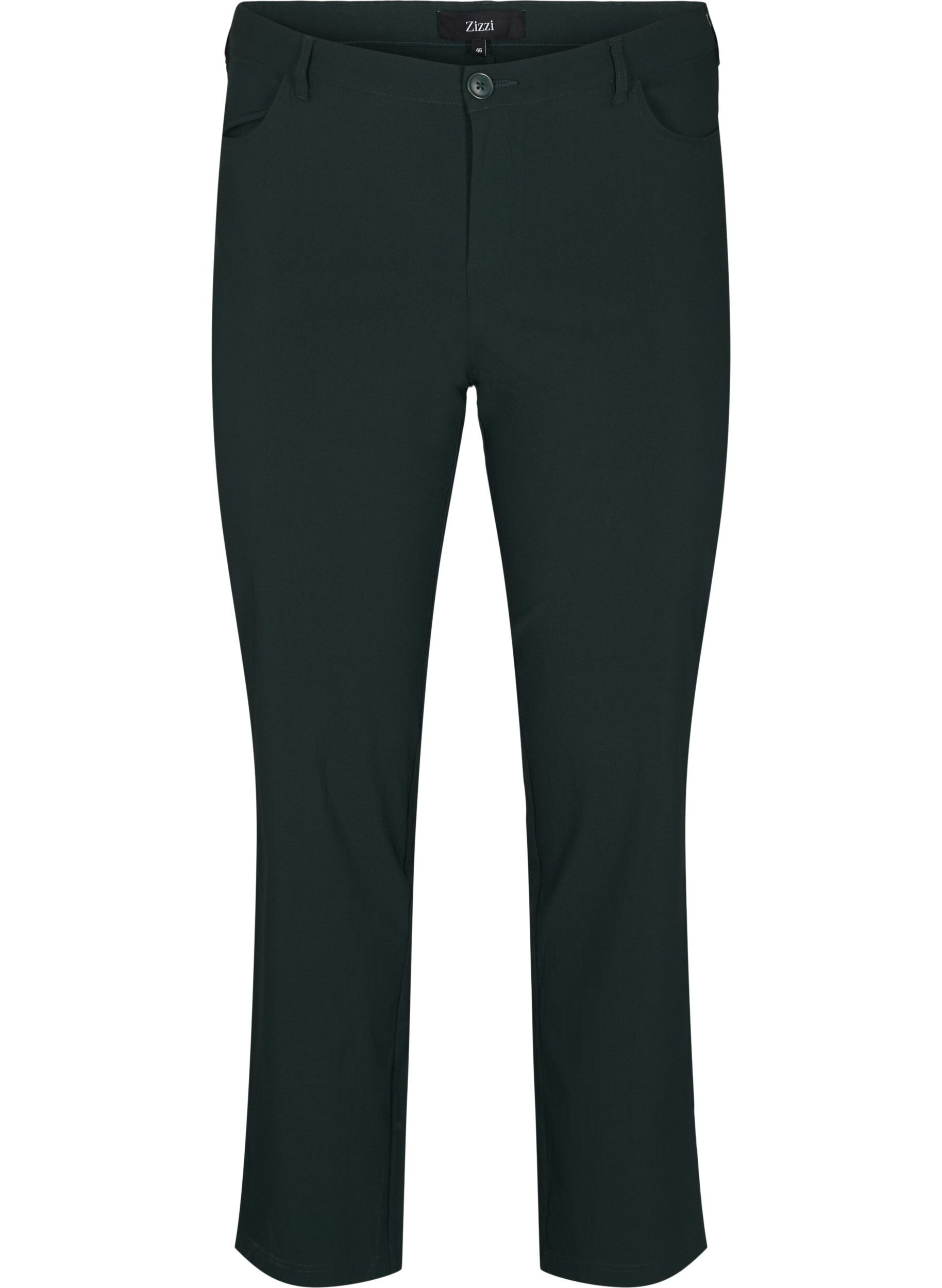 Pantalon classique en viscose m&eacute;lang&eacute;e