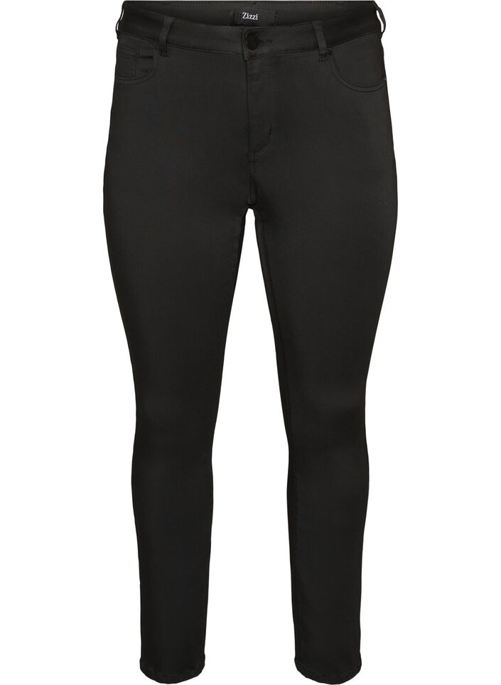 Emily Stay Black Jeans mit normaler Taille, Schwarz, Packshot image number 0