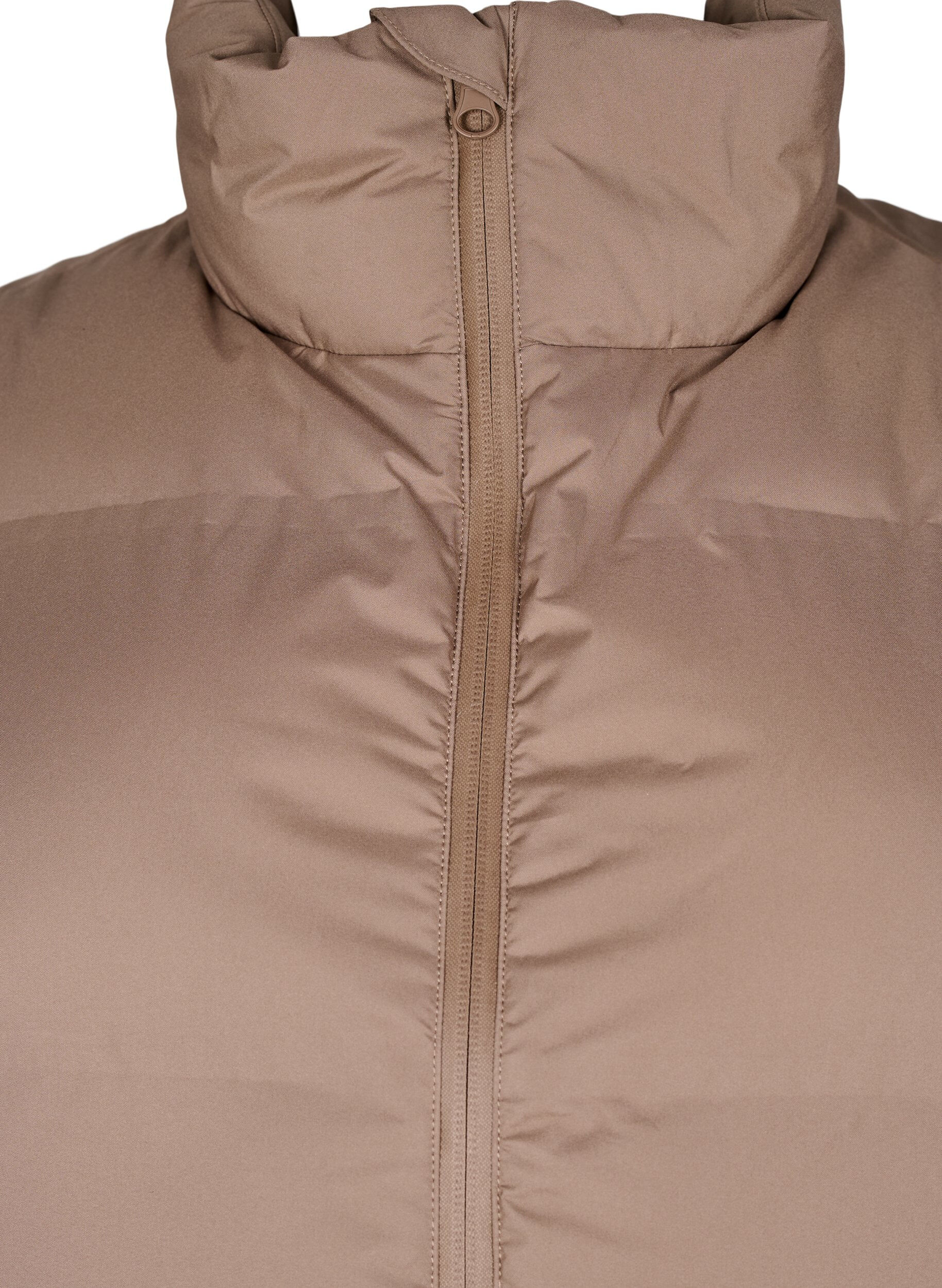 ZizziDoudoune sans manches courte avec col montant, Marron, Packshot image number 2