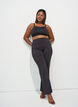 Pantalon de training &eacute;vas&eacute; taille haute, Noir, Model image number 1