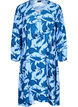 Langarmkleid mit Paisleymuster und Bindegürtel, Blau, Packshot image number 0