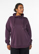 Sweatshirt avec col montant et poches, Violet, Model image number 0