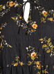 Robes à imprimé floral avec fermeture à cravate, Noir, Packshot image number 2