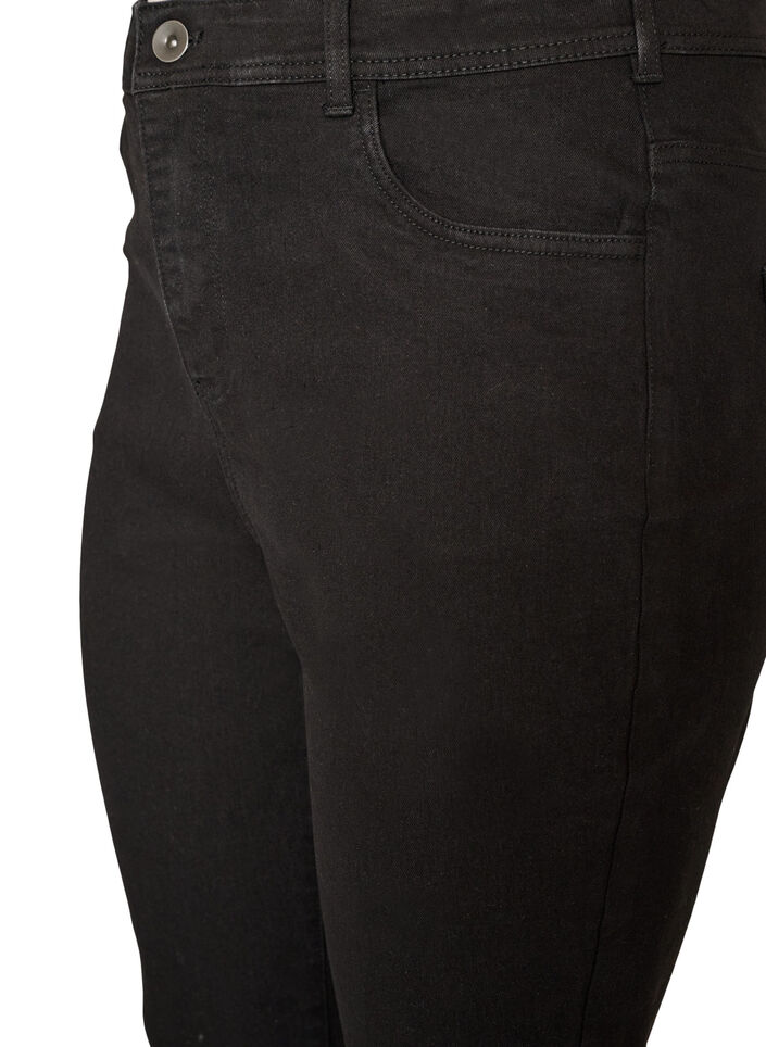 Jean taille haute avec coupe bootcut, Noir, Packshot image number 2