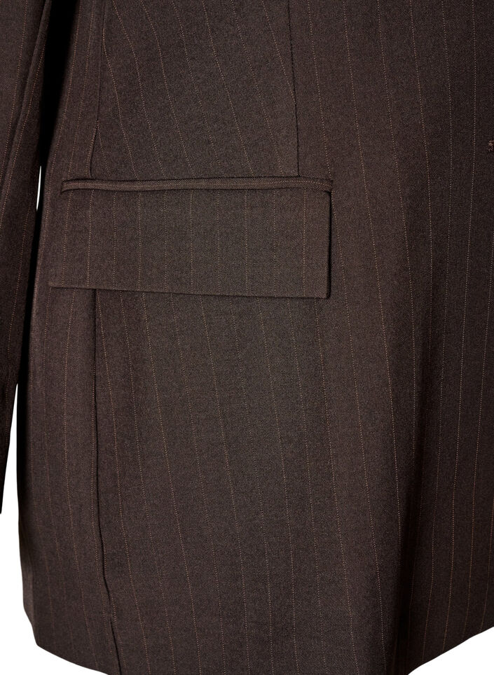 Blazer mit Taschen und Schlitzen, Braun, Packshot image number 3