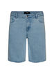 Locker sitzende Jeansshorts mit hoher Taille, Blau, Packshot image number 0
