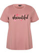 T-shirt imprim&eacute;, Rose poudr&eacute;e, Packshot image number 0