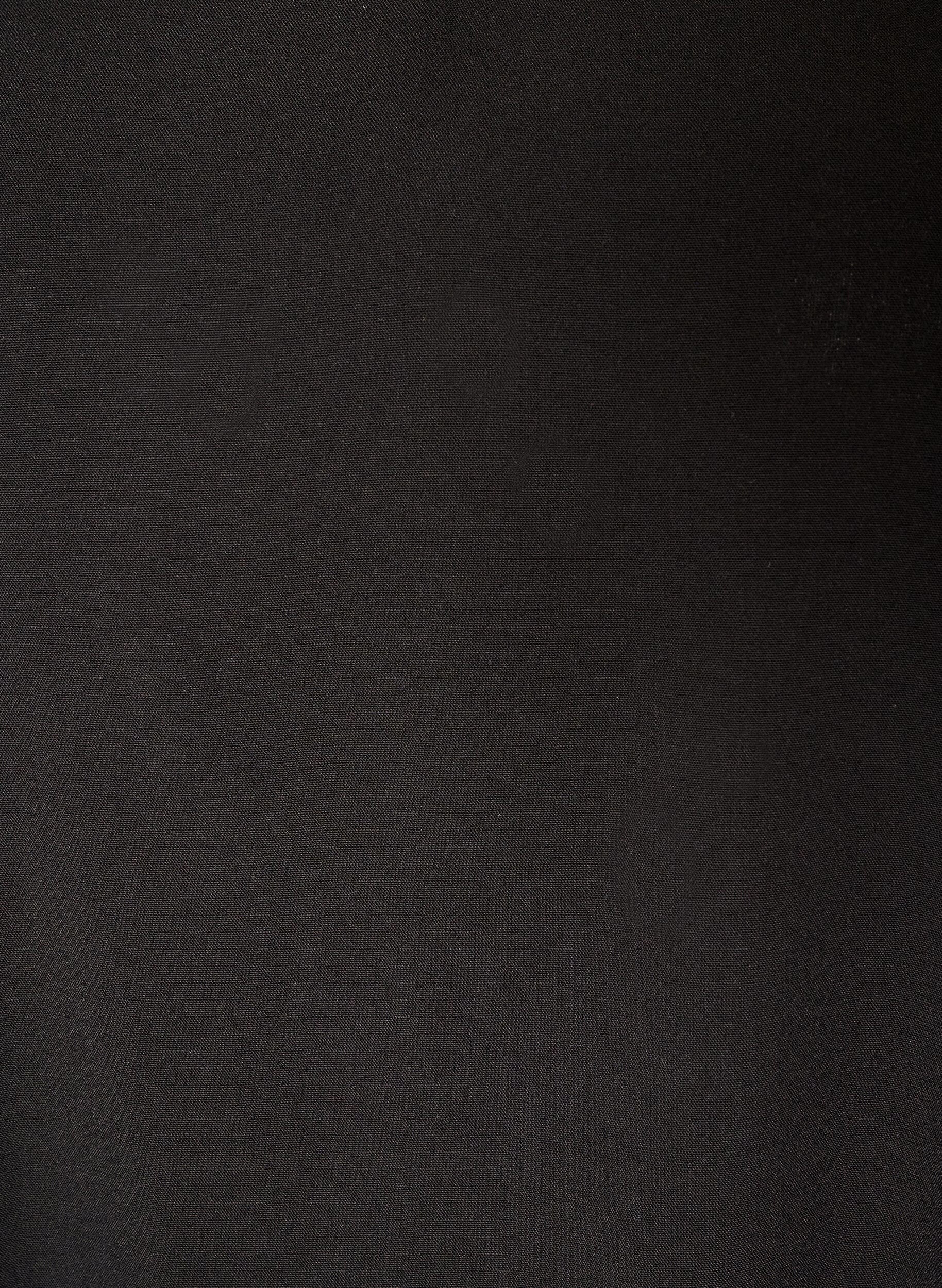 ZizziBluse aus Viskose mit V-Ausschnitt und langen &Auml;rmeln, Schwarz, Packshot image number 2