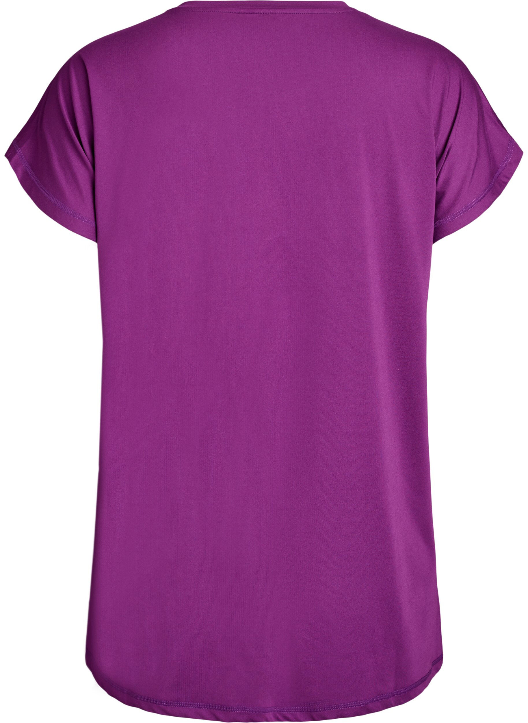 Zizzi T-shirt long d'entra&icirc;nement, Violet, Packshot image number 1