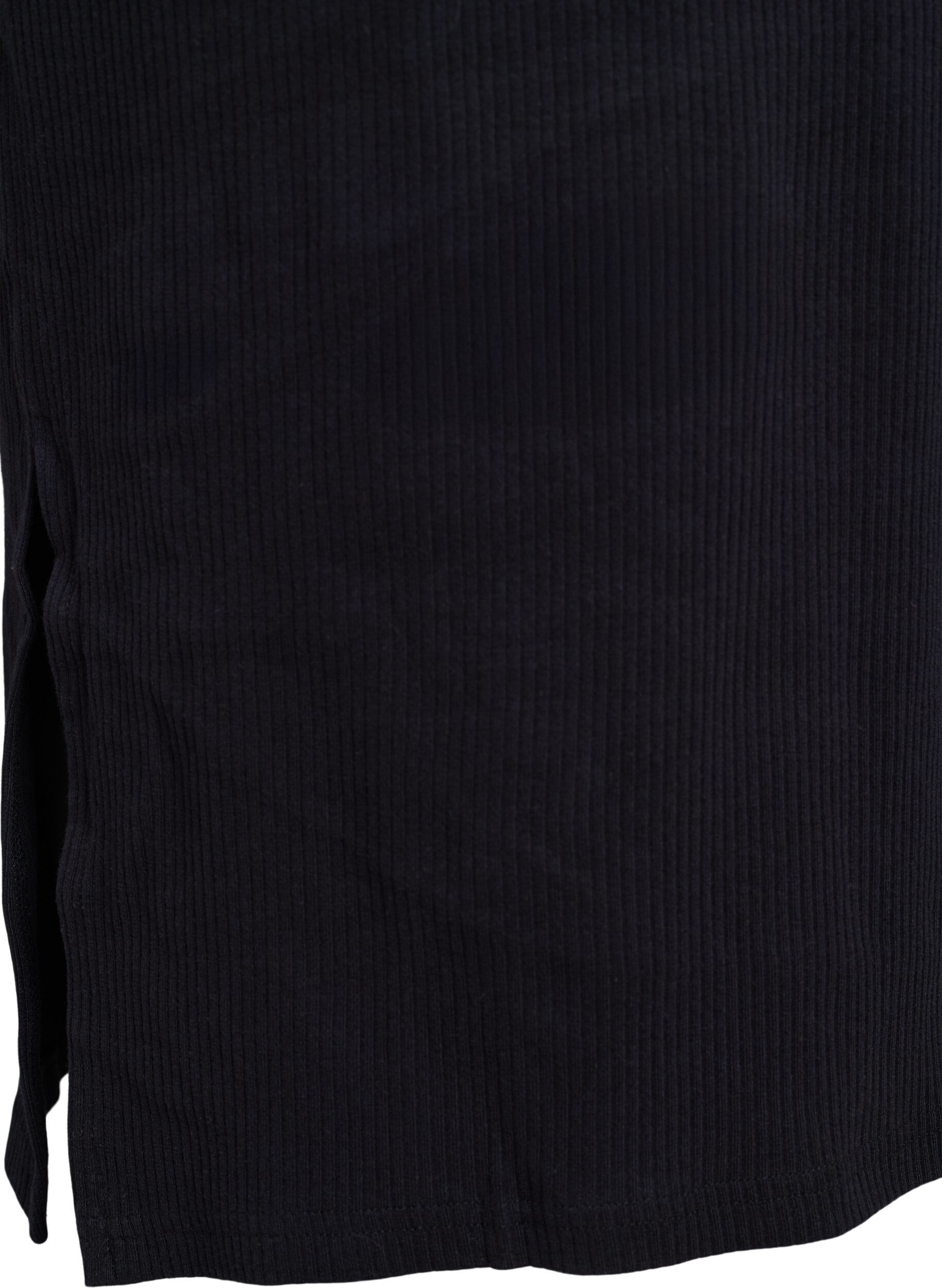 Zizzi Robe maxi en jersey avec manches courtes, Noir, Packshot image number 3