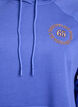 Sweat &agrave; capuche avec motif brod&eacute; devant, Bleu, Packshot image number 2