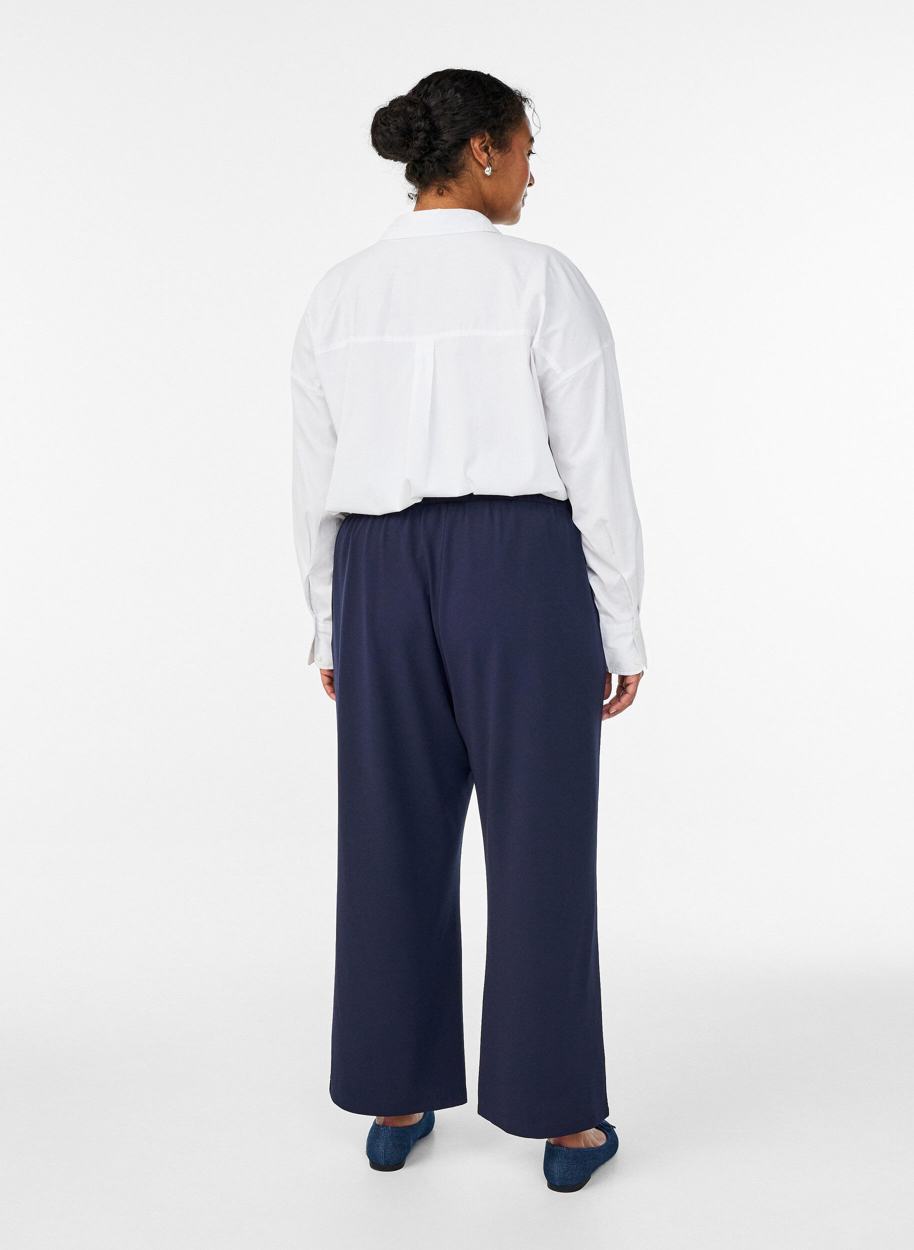 ZizziLockere Hose mit Taschen, Blau, Model image number 1