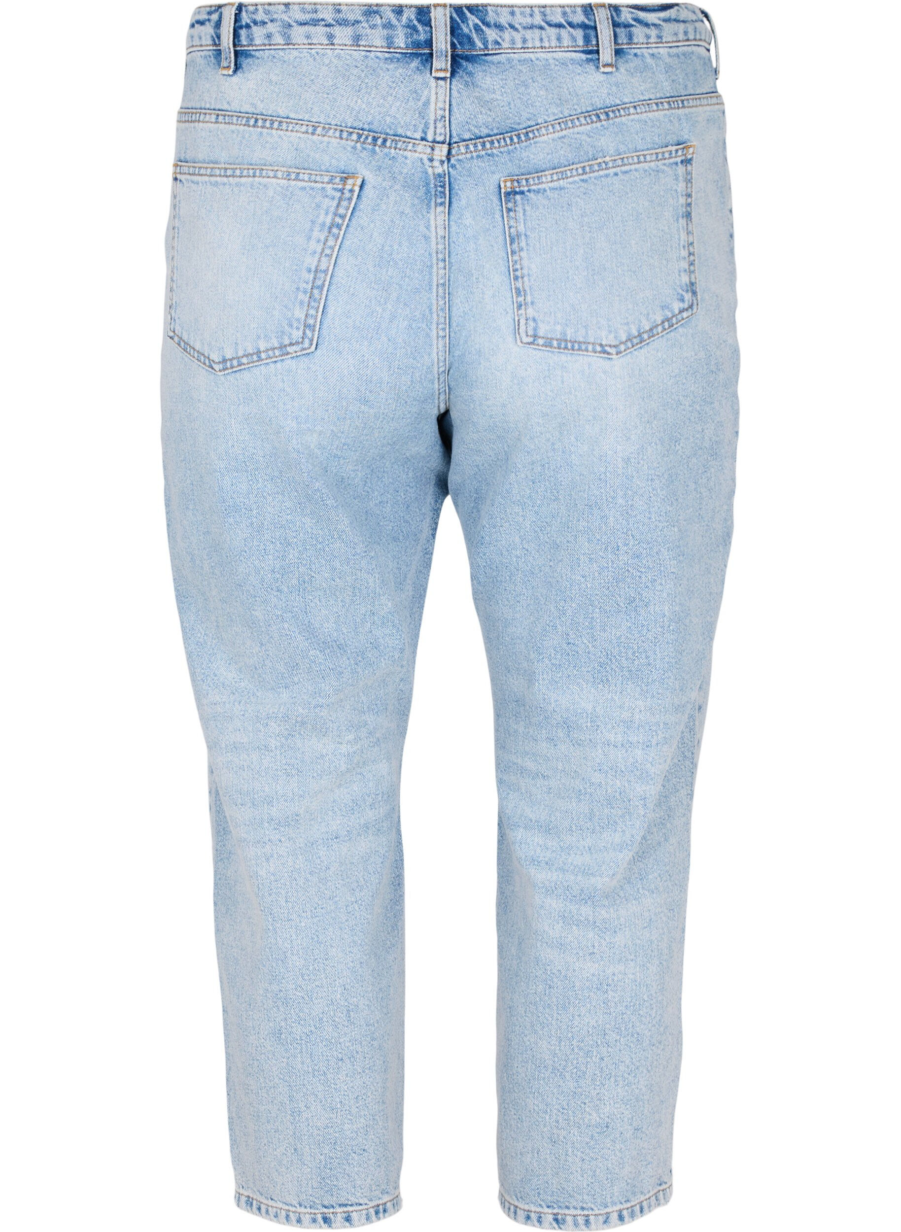 Zizzi Jean Vera court et clout&eacute;, Light blue denim, Packshot image number 1