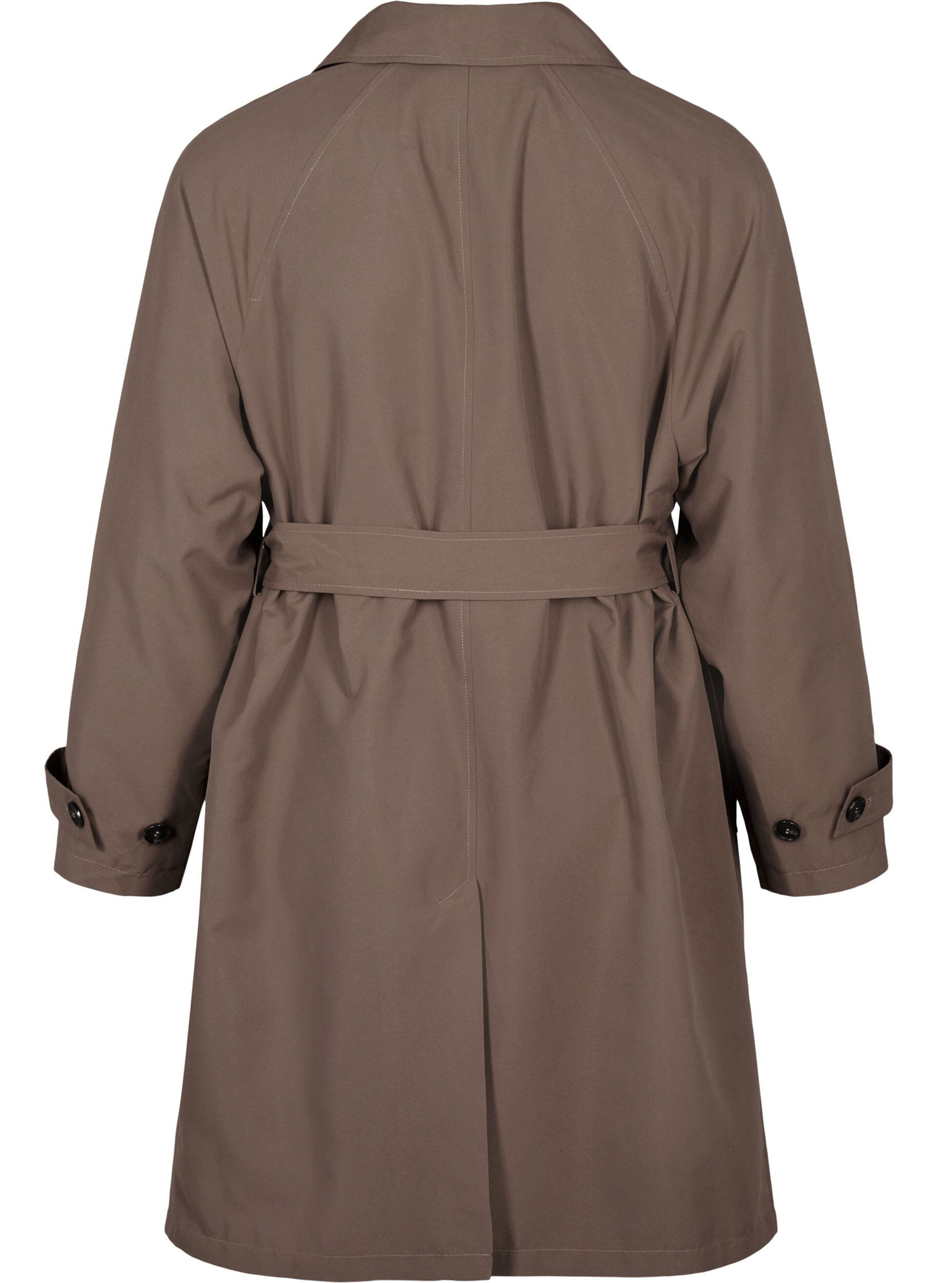 Zizzi Trench-coat avec ceinture et fente, Chocolate Chip, Packshot image number 1