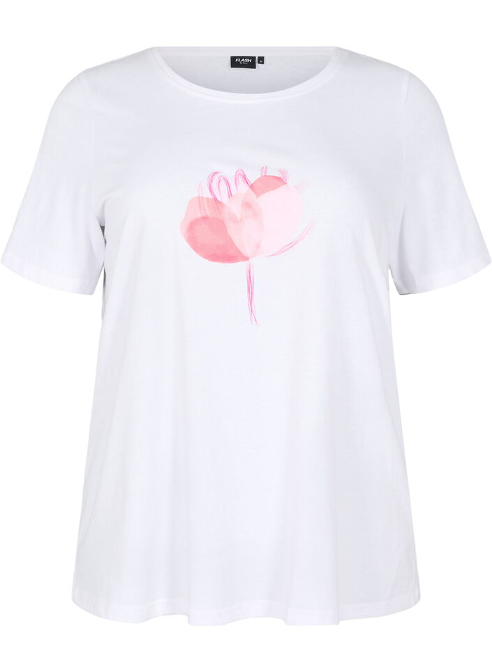 FLASH – T-shirt avec motif, Blanc, Packshot image number 0