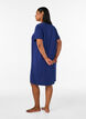 Kurz&auml;rmeliges Nachthemd aus Bio-Baumwolle, Blau, Model image number 2