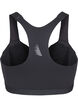 Sport-BH mit Vorderverschluss und hohem Halt, Schwarz, Packshot image number 1