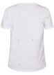 T-shirt en coton bio avec des c&oelig;urs, Blanc, Packshot image number 1