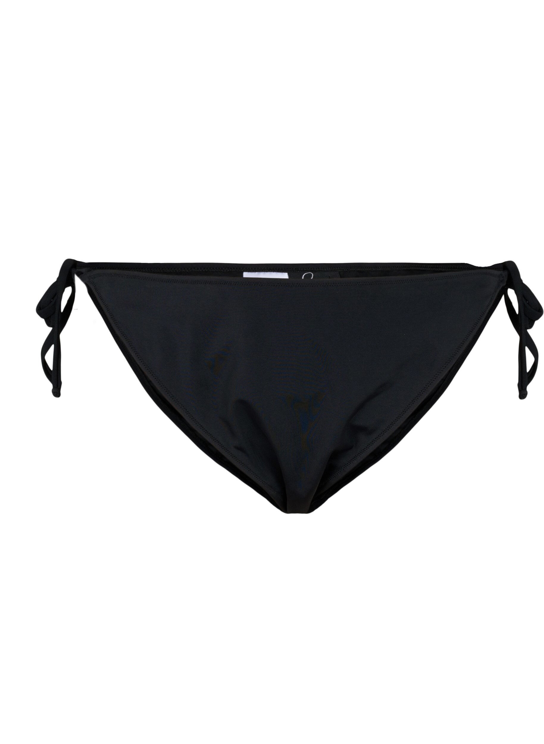 Zizzi Bas de bikini avec cordons de serrage, Black, Packshot image number 0