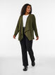 Offener Cardigan aus strukturiertem Jersey, Blau, Model image number 1