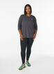Trainingsshirt mit 3/4-&Auml;rmeln, Grau, Model image number 1