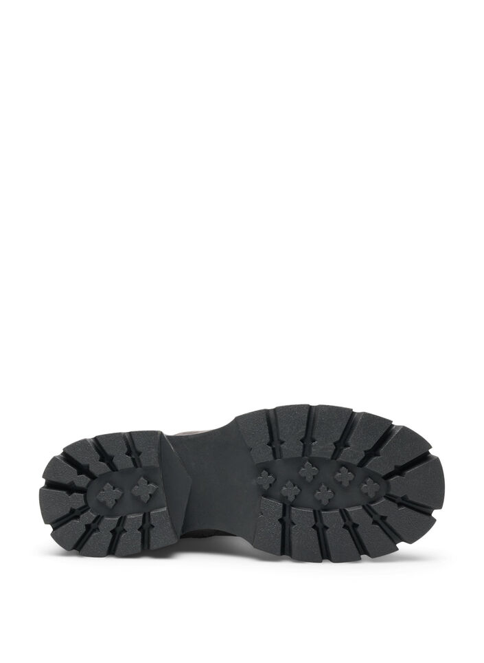 Chunky-Stiefel aus Kunstwildleder, Braun, Packshot image number 2
