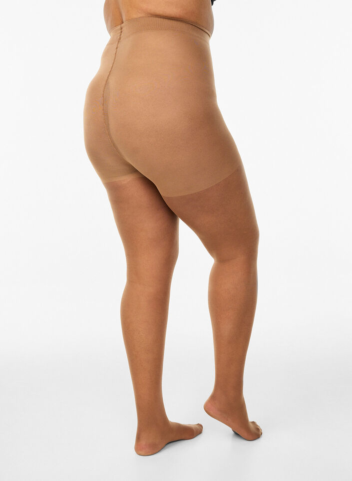 Collant &agrave; effet bronz&eacute; en 25 deniers, Beige, Packshot image number 1