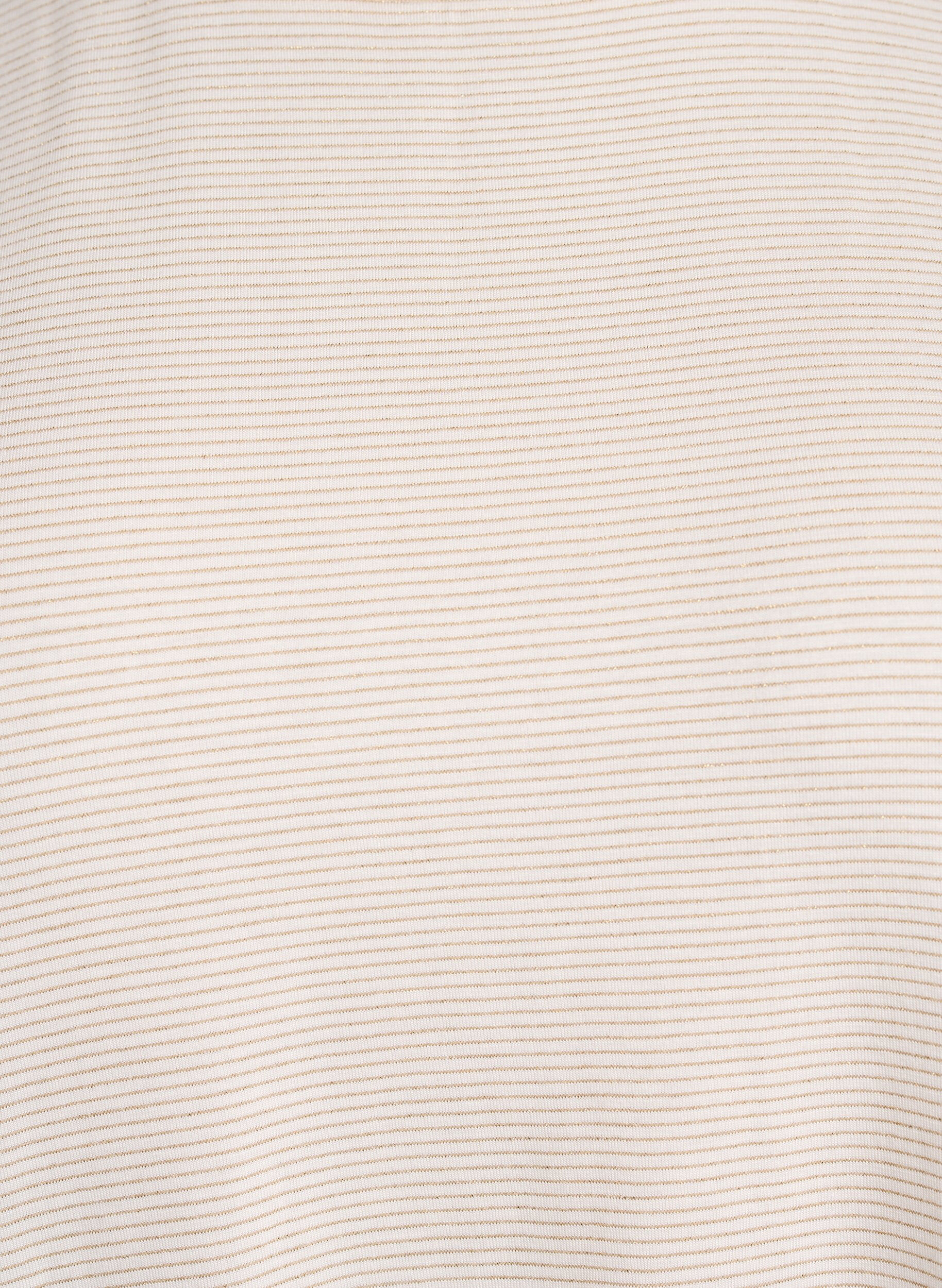 ZizziT-shirt en viscose &agrave; rayures paillet&eacute;es, Vanille, Packshot image number 2