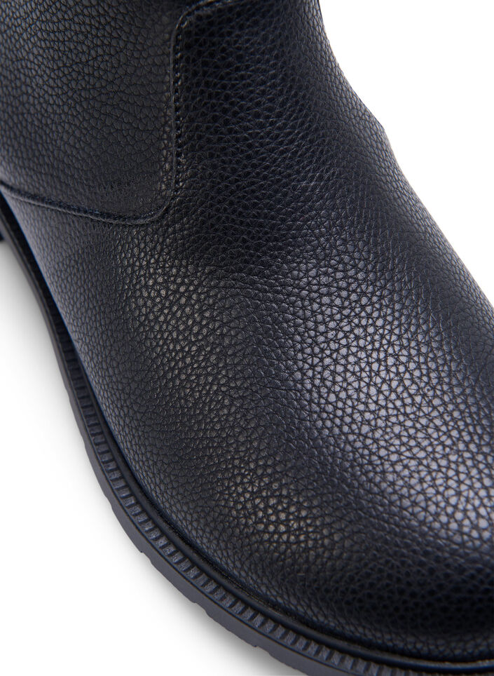 Large - Botte Chelsea en cuir, Black, Packshot image number 2