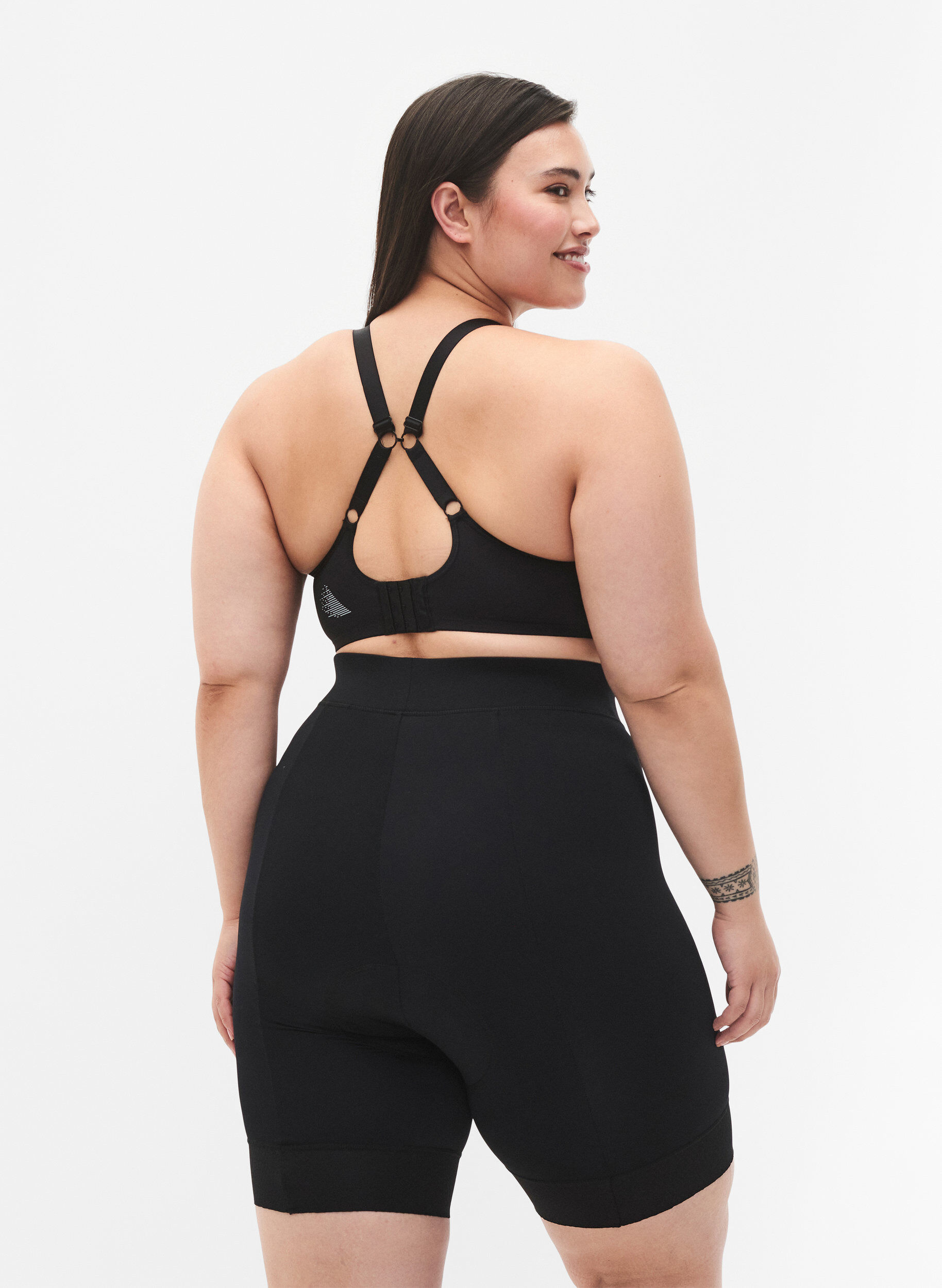 Zizzi Fahrrad-/Spinning-Shorts, Black, Model image number 1