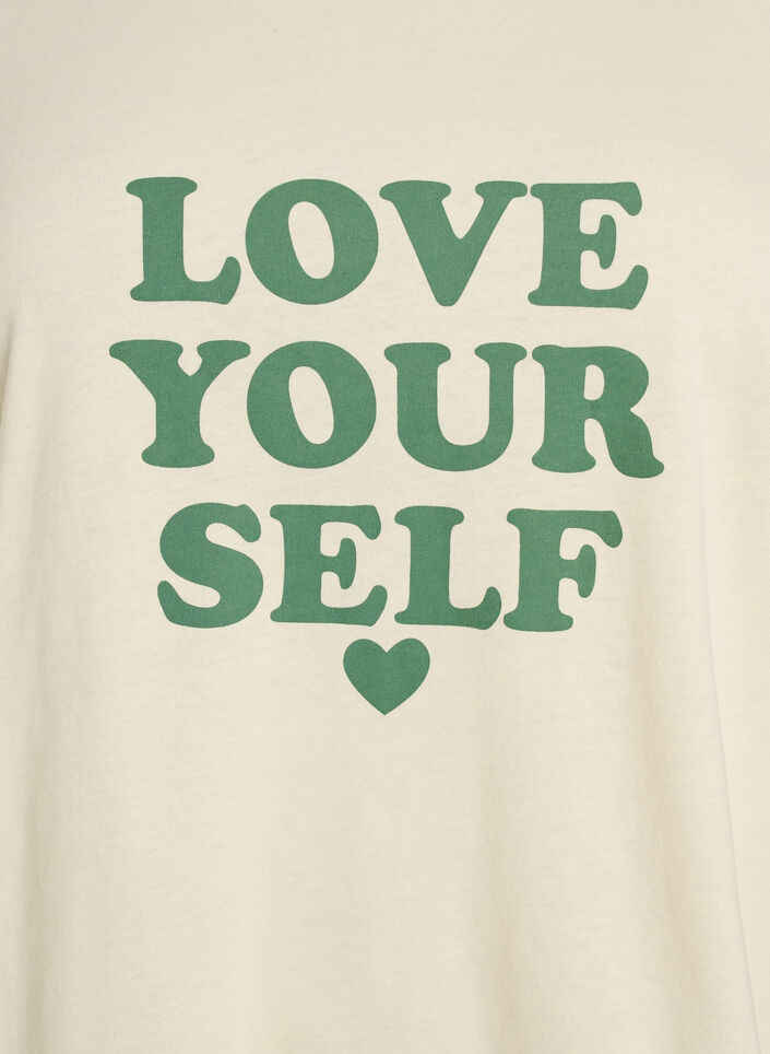 T-Shirt mit Print, Gelb, Packshot image number 2