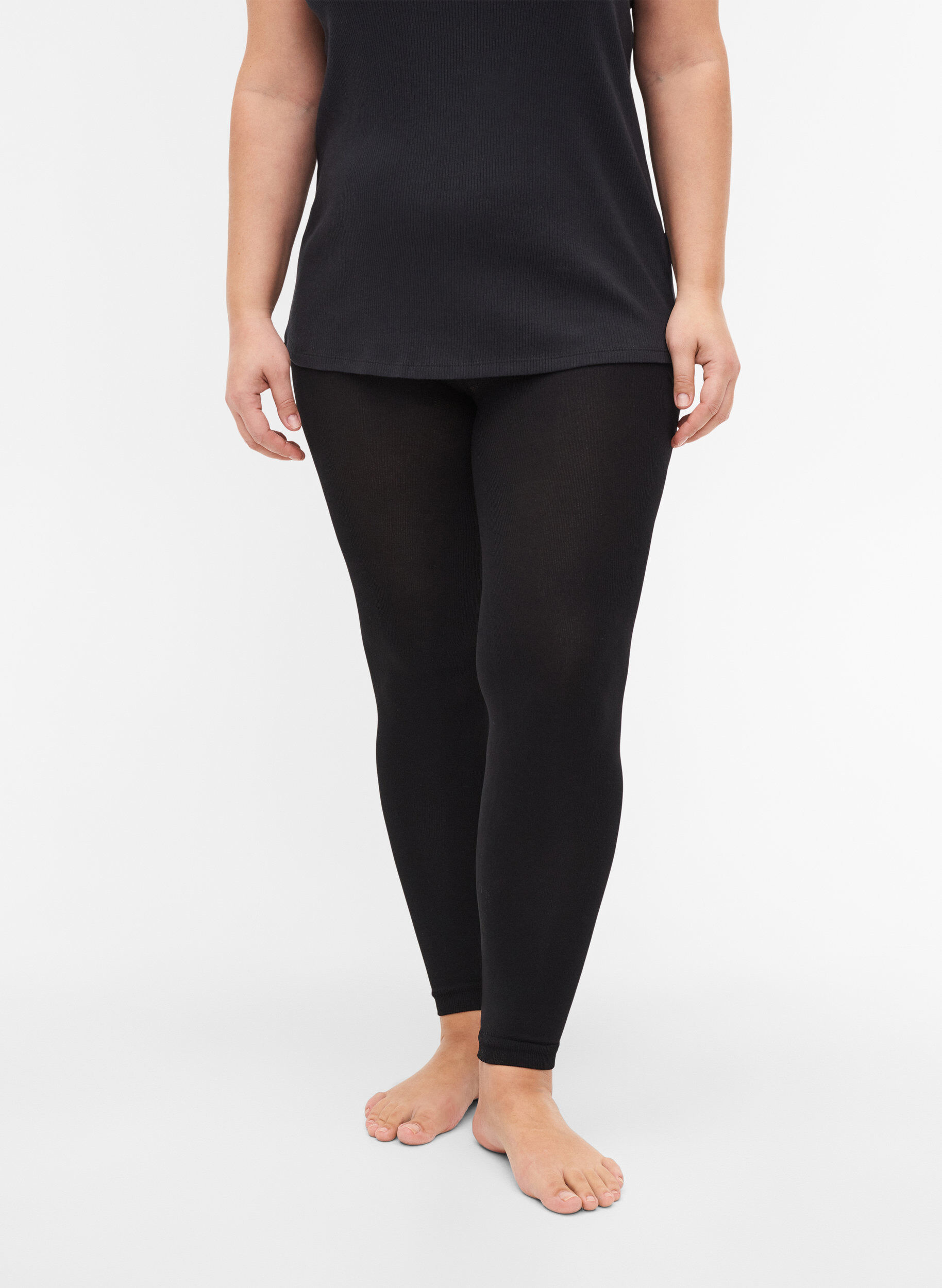 Zizzi Leggings in 200 Denier, Schwarz, Model image number 2