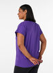 Einfarbiges Trainings-T-Shirt, Lila, Model image number 2