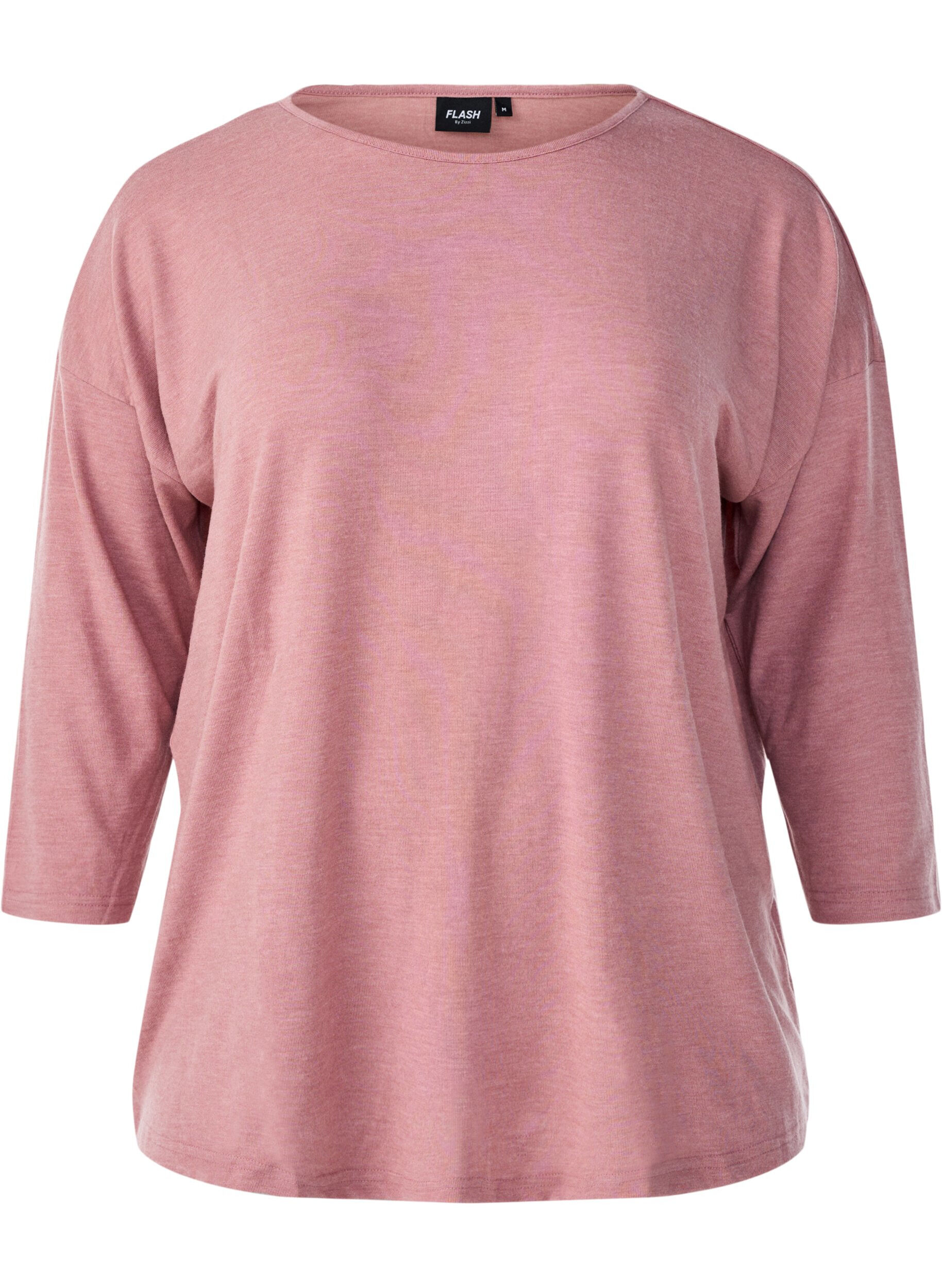 ZizziBlouse en jersey avec manches 3/4, Rose poudr&eacute;e, Packshot image number 0