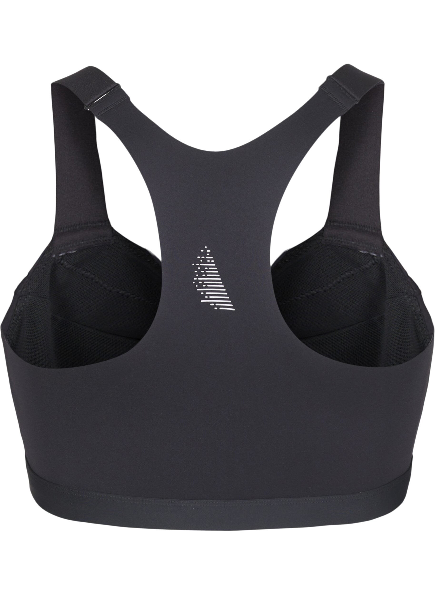 ZizziSoutien-gorge de sport avec une fermeture sur le devant et un maintien &eacute;lev&eacute;, Noir, Packshot image number 1