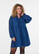 Robe coupe &eacute;vas&eacute;e avec une taille empire, Bleu, Model image number 0
