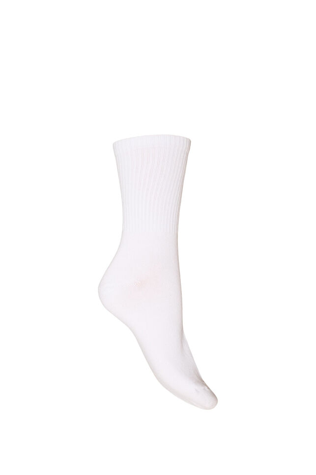 Chaussettes en coton avec motif, Blanc, Packshot image number 1