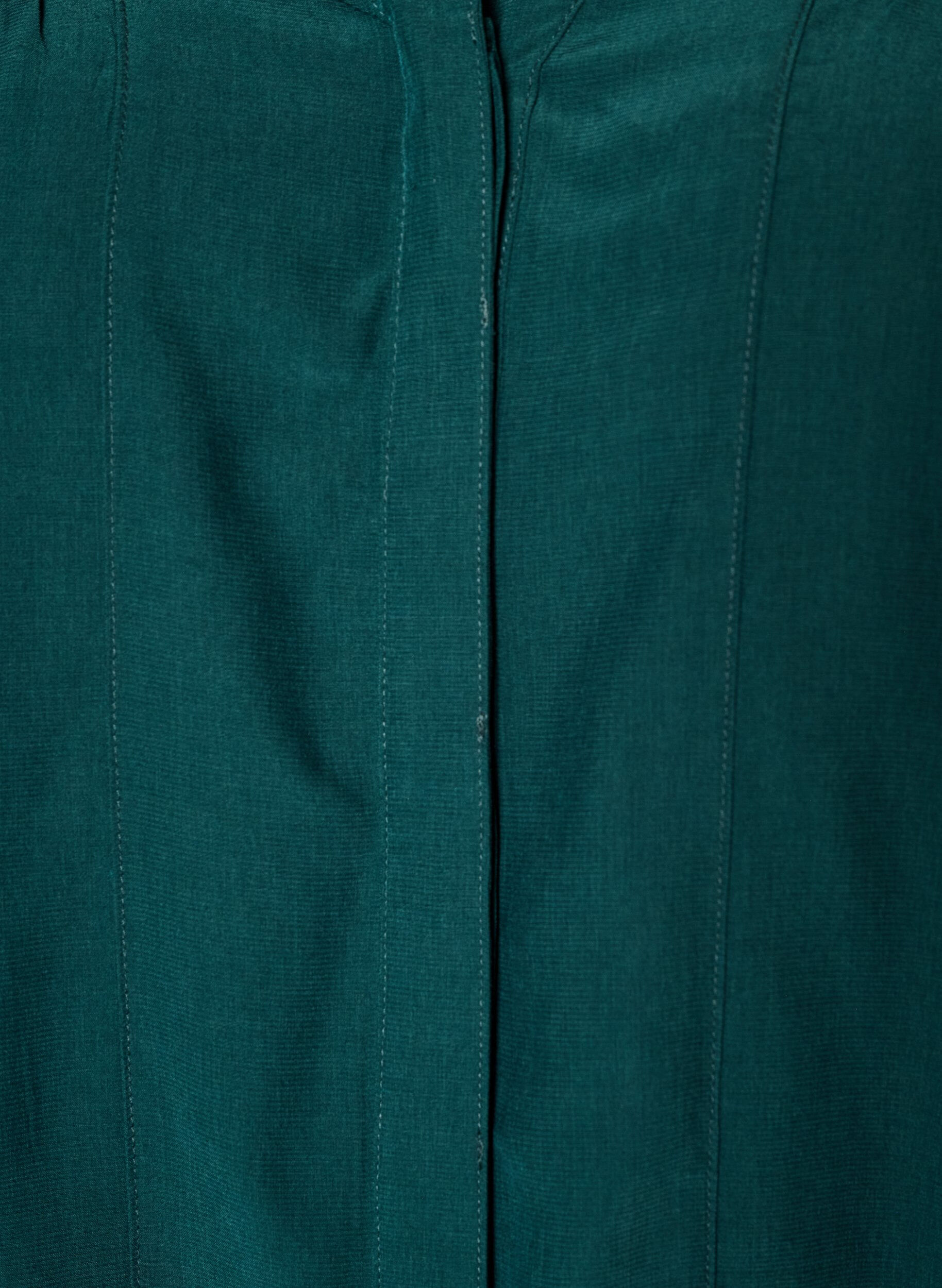 ZizziBlouse avec col &agrave; volants et fronces, Vert fonc&eacute;, Packshot image number 2