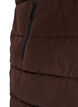 Gilet long avec capuche et poches, Marron, Packshot image number 3