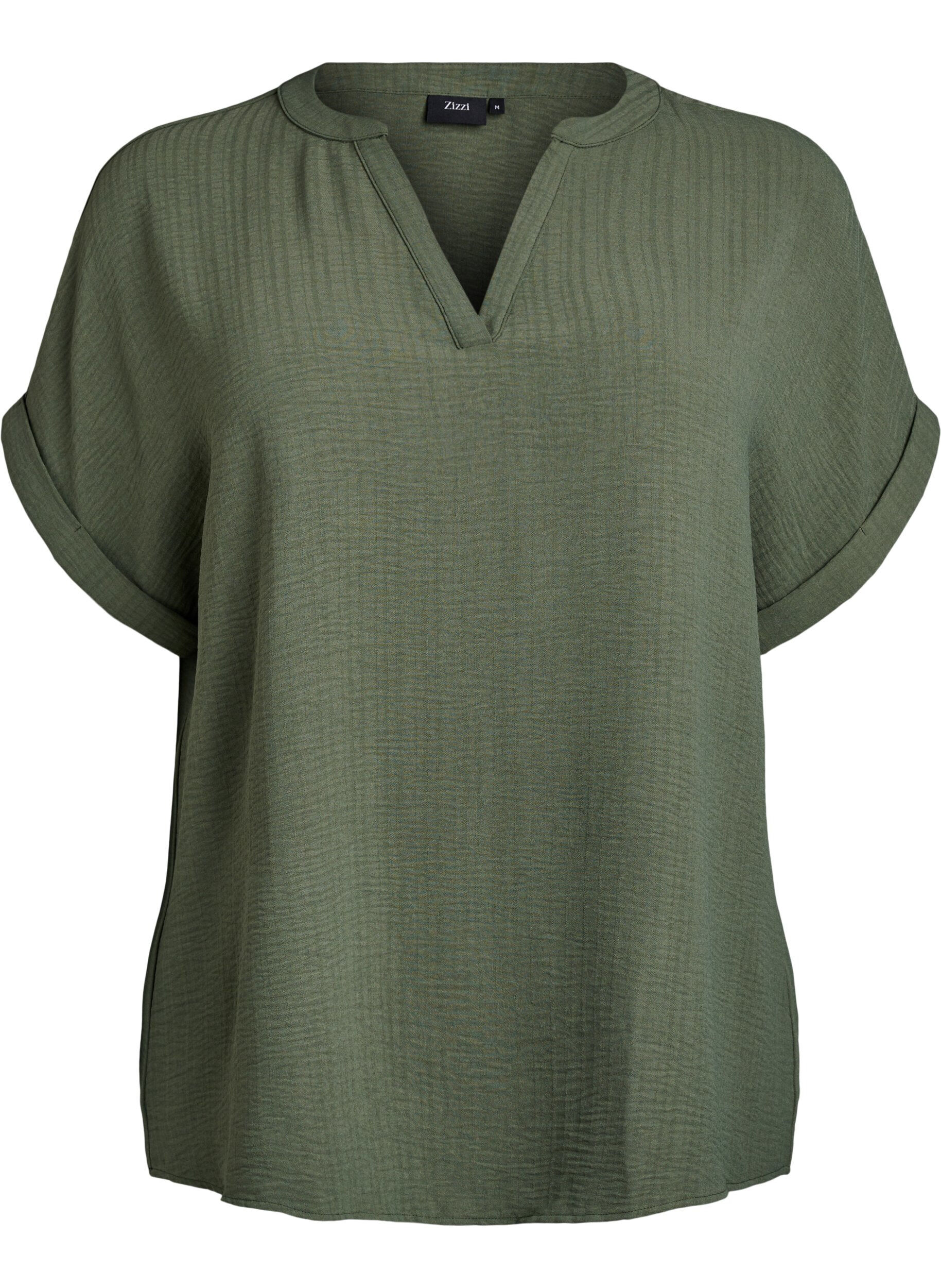 Lockere Bluse mit kurzen &Auml;rmeln