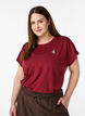 T-shirt de sport couleur unie, Bordeaux, Model image number 0