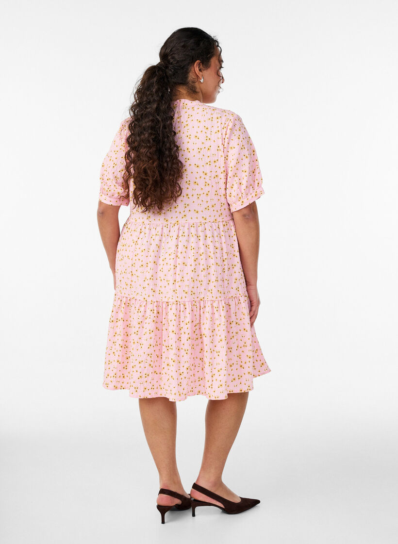 Kurzes A-Linien-Kleid, Rot, Model image number 2
